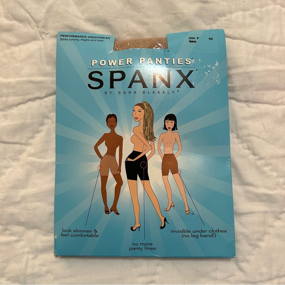 Spanx Power  Panties Shapeware Womens 2X Size F Color Bare Girdle NWT Open Box